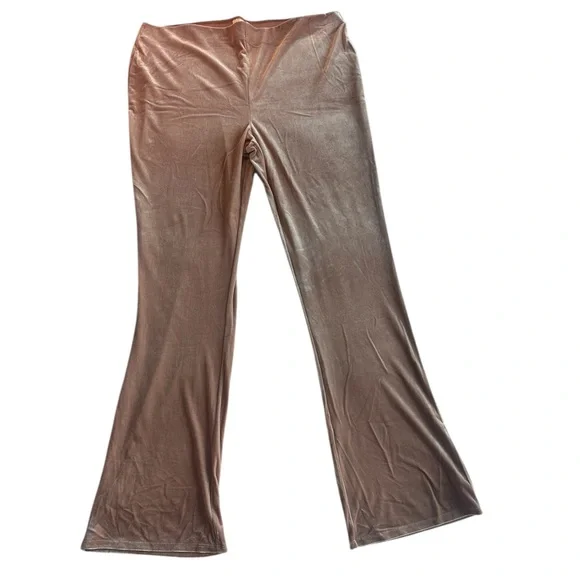 Open Edit Velour Flare Legging Pants Size XL New with Tag - Picture 2 of 8